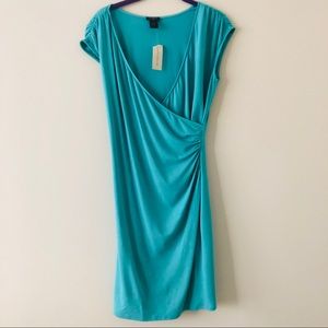Ann Taylor sleeveless blue dress small NWT